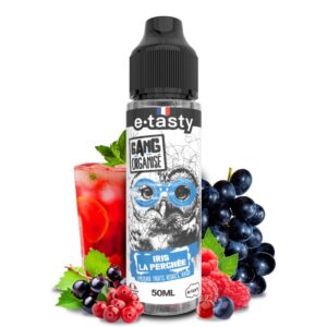 E-liquide e.tasty gang organise�? Iris la perche�?e - Limonade, fruits rouges, raisin