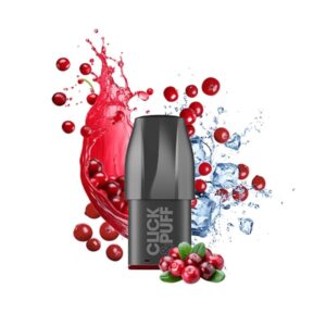 xbar pod click & puff sans nicotine cranberry