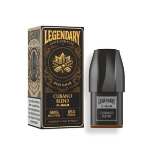 xbar click puff legendary cubano blend